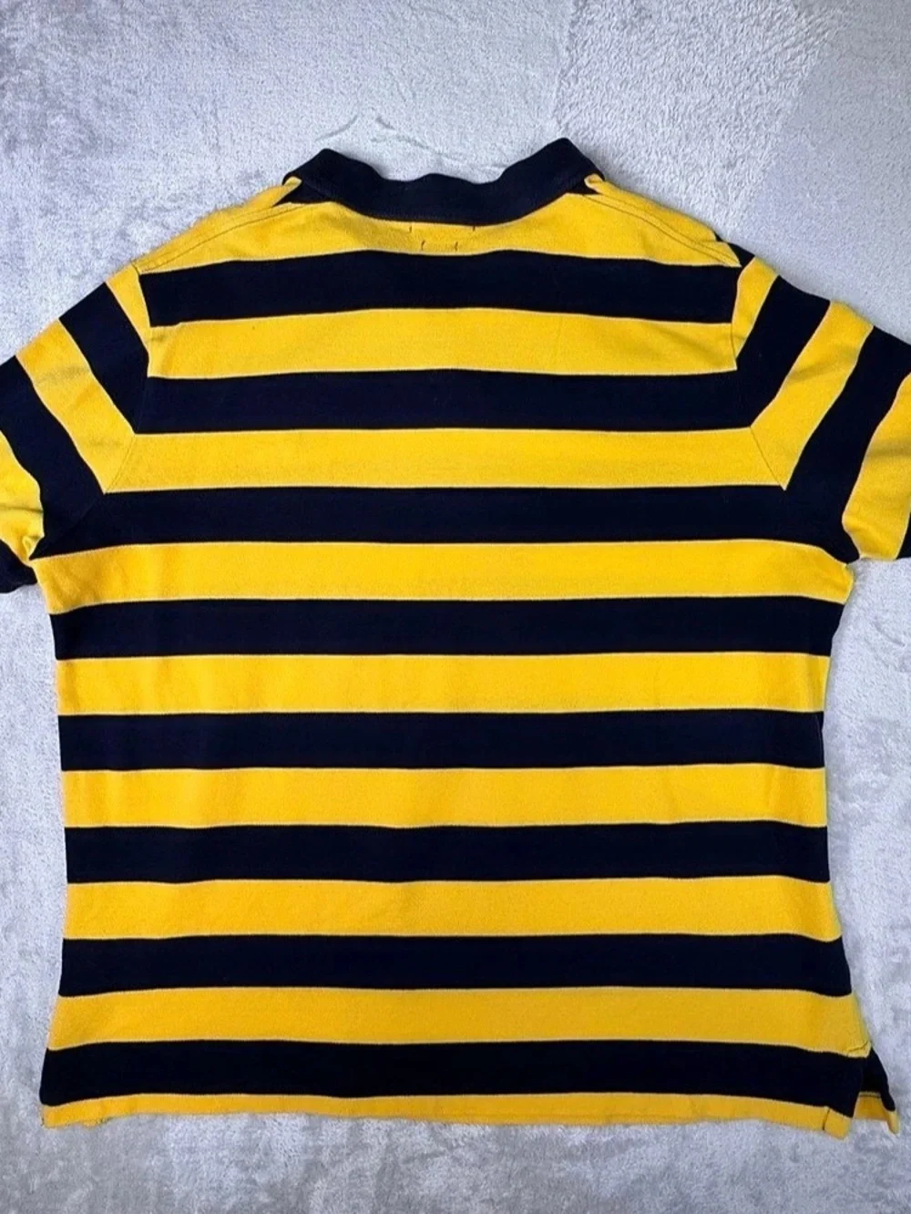 Polo Ralph Lauren Classic Fit Polo Yellow & Blue stripe Large